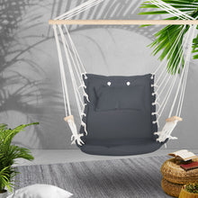 Load image into Gallery viewer, Gardeon Hammock Hanging Swing Chair - Grey - Oceania Mart
