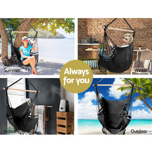 Load image into Gallery viewer, Gardeon Hammock Swing Chair - Grey - Oceania Mart
