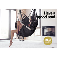 Load image into Gallery viewer, Gardeon Hammock Swing Chair - Grey - Oceania Mart
