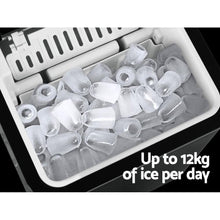 Load image into Gallery viewer, 2.2L Ice Maker 12KG Portable Ice Makers Cube Tray Bar Home Countertop Black - Oceania Mart
