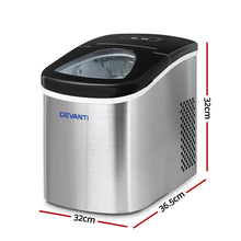 Load image into Gallery viewer, Devanti 2.4L Stainless Steel Portable Ice Cube Maker
