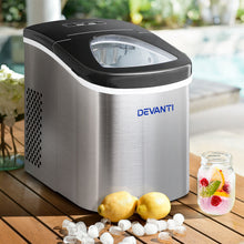 Load image into Gallery viewer, Devanti 2.4L Stainless Steel Portable Ice Cube Maker
