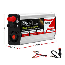 Load image into Gallery viewer, Giantz 600W Puresine Wave DC-AC Power Inverter
