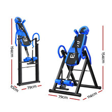 Load image into Gallery viewer, Everfit Gravity Inversion Table Foldable Stretcher Inverter Home Gym Fitness
