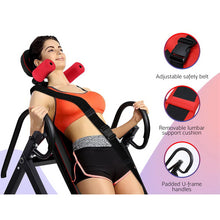 Load image into Gallery viewer, Everfit Inversion Table Gravity Stretcher Inverter Foldable Home Fitness Gym - Oceania Mart
