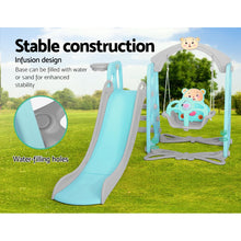 Load image into Gallery viewer, Keezi Kids Slide Swing Outdoor Slide Kids Playground Built-in Music Basketball
