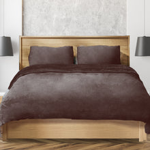 Load image into Gallery viewer, Luxury Flannel Quilt Cover with Pillowcase Mink Queen - Oceania Mart
