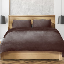 Load image into Gallery viewer, Luxury Flannel Quilt Cover with Pillowcase Mink Super King - Oceania Mart
