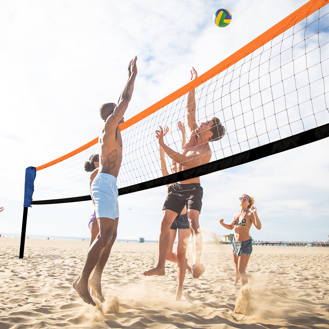 4M Badminton Volleyball Tennis Net Portable Sports Set Stand Beach Backyards - Oceania Mart