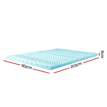 Load image into Gallery viewer, Giselle Bedding 11-zone Memory Foam Mattress Topper 8cm - King
