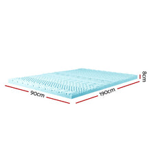 Load image into Gallery viewer, Giselle Bedding 11-zone Memory Foam Mattress Topper 8cm - Single
