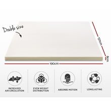 Load image into Gallery viewer, Giselle Bedding Memory Foam Mattress Topper w/Cover 8cm - Double
