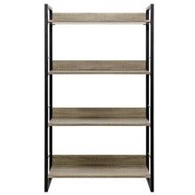 Load image into Gallery viewer, Artiss Book Shelf Display Shelves Corner Wall Wood Metal Stand Hollow Storage

