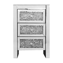 Load image into Gallery viewer, Artiss Bedside Table Nightstand Side End Tables Storage 3 Drawers Mirrored Glass Furniture - Oceania Mart
