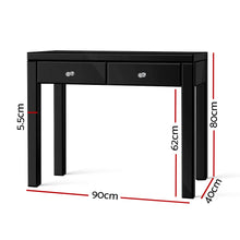 Load image into Gallery viewer, Mirrored Furniture Console Table Hallway Hall Entry Dressing Side Drawers
