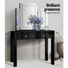 Load image into Gallery viewer, Mirrored Furniture Console Table Hallway Hall Entry Dressing Side Drawers
