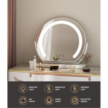 Load image into Gallery viewer, Hollywood Makeup Mirror with LED Lights Vanity Dressing Table 40X35CM
