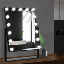 Load image into Gallery viewer, Embellir Hollywood Makeup Mirror Standing Mirror Tabletop Vanity 15 LED Bulbs
