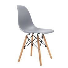 Load image into Gallery viewer, Artiss Set of 4 Retro Dining DSW Chairs Kitchen Cafe Beech Wood Legs Grey
