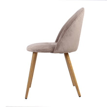 Load image into Gallery viewer, Artiss Set of Two Velvet Modern Dining Chair - Light Grey
