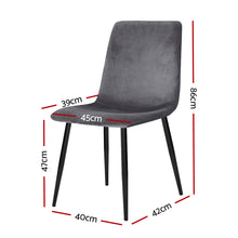 Load image into Gallery viewer, Set of 4 Artiss Modern Dining Chairs
