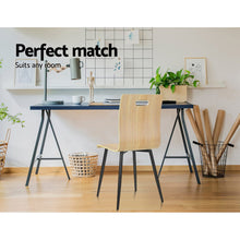 Load image into Gallery viewer, Artiss Set of 4 Dining Chairs Bentwood Seater Metal Legs Cafe Kitchen Chair Wooden
