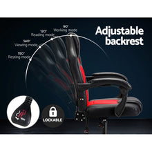 Load image into Gallery viewer, Artiss Massage Office Chair Gaming Computer Seat Recliner Racer Red - Oceania Mart
