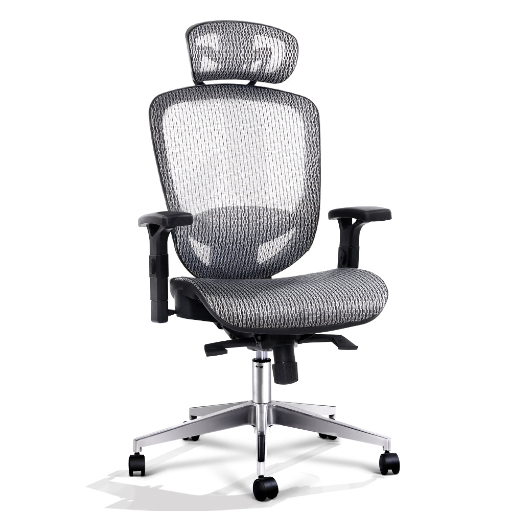 Artiss Office Chair Gaming Chair Computer Chairs Mesh Net Seating Grey - Oceania Mart