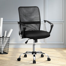 Load image into Gallery viewer, Artiss Office Chair Gaming Chair Computer Mesh Chairs Executive Mid Back Black
