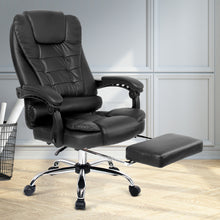 Load image into Gallery viewer, Artiss Leather Office Chair Computer Chairs Executive Recliner with Footrest - Oceania Mart
