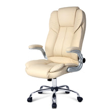 Load image into Gallery viewer, Artiss Kea Executive Office Chair Leather Beige
