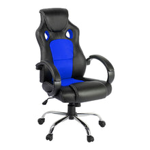 Load image into Gallery viewer, Artiss Gaming Chair Computer Office Chairs Blue &amp; Black

