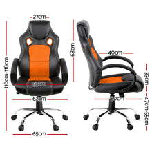 Load image into Gallery viewer, Artiss Gaming Chair Computer Office Chairs Orange &amp; Black
