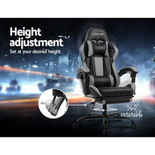 Load image into Gallery viewer, Gaming Office Chair Computer Seating Racer Black and Grey - Oceania Mart
