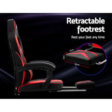 Load image into Gallery viewer, Artiss Office Chair Computer Desk Gaming Chair Study Home Work Recliner Black Red
