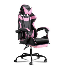 Load image into Gallery viewer, Artiss Office Chair Gaming Chair Computer Chairs Recliner PU Leather Seat Armrest Footrest Black Pink
