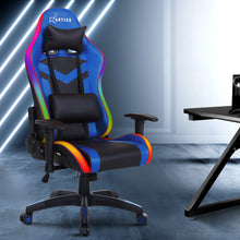 Load image into Gallery viewer, Artiss Gaming Office Chair RGB LED Lights Computer Desk Chair Home Work Chairs - Oceania Mart
