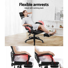 Load image into Gallery viewer, Artiss Gaming Office Chair Computer Desk Chair Home Work Study Black
