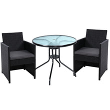Load image into Gallery viewer, Gardeon Patio Furniture Dining Chairs Table Patio Setting Bistro Set Wicker Tea Coffee Cafe Bar Set - Oceania Mart
