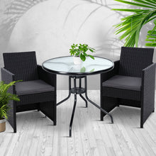 Load image into Gallery viewer, Gardeon Patio Furniture Dining Chairs Table Patio Setting Bistro Set Wicker Tea Coffee Cafe Bar Set - Oceania Mart
