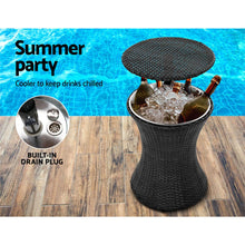 Load image into Gallery viewer, Gardeon Bar Table Outdoor Setting Cooler Ice Bucket Storage Box Coffee Party Patio Pool - Oceania Mart
