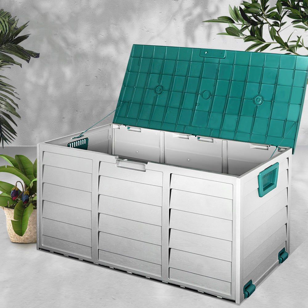 Gardeon 290L Outdoor Storage Box - Green - Oceania Mart