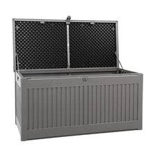 Load image into Gallery viewer, Gardeon Outdoor Storage Box Container Garden Toy Indoor Tool Chest Sheds 270L Dark Grey
