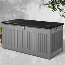 Load image into Gallery viewer, Gardeon Outdoor Storage Box Container Garden Toy Indoor Tool Chest Sheds 270L Dark Grey
