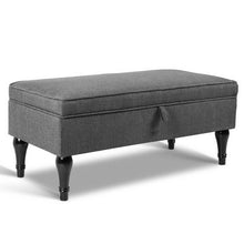 Load image into Gallery viewer, Artiss Fabric Storage Ottoman - Grey
