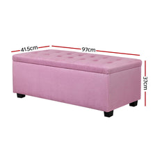 Load image into Gallery viewer, Premium Storage Ottoman - Pink
