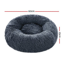 Load image into Gallery viewer, i.Pet Pet bed Dog Cat Calming Pet bed Small 60cm Dark Grey Sleeping Comfy Cave Washable
