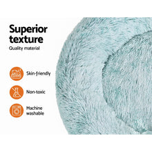 Load image into Gallery viewer, i.Pet Pet bed Dog Cat Calming Pet bed Large 90cm Teal Sleeping Comfy Cave Washable
