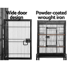 Load image into Gallery viewer, i.Pet Bird Cage Pet Cages Aviary 144CM Large Travel Stand Budgie Parrot Toys
