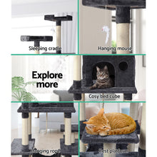 Load image into Gallery viewer, i.Pet Cat Tree 184cm Trees Scratching Post Scratcher Tower Condo House Furniture Wood
